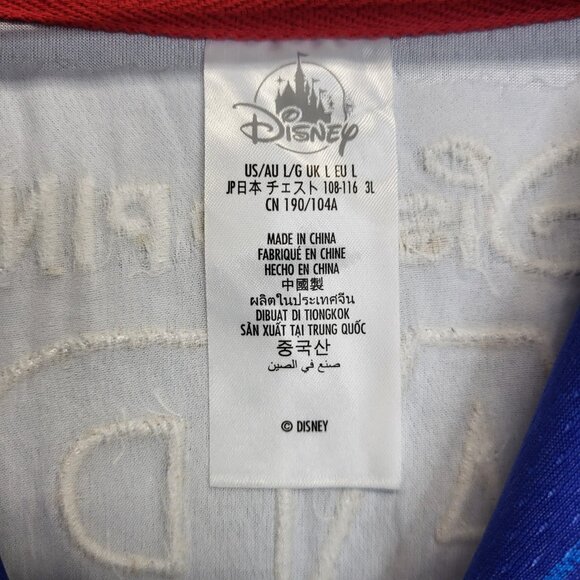 Disney Pin Trader Jersey Adult Large Blue Baseball Button Down Short Sleeve 2025 - Picture 9 of 10